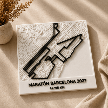 Maratón de Barcelona 2027 · Mapa 3D - The Trace Atelier