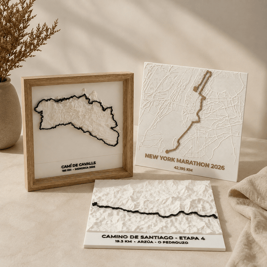 Tu ruta personalizada · Relieve 3D - The Trace Atelier